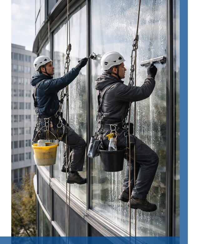 Мойка панорамных окон в Горном-Алтайске от 363 р. заказать у ВЫСОТНИК-Грн