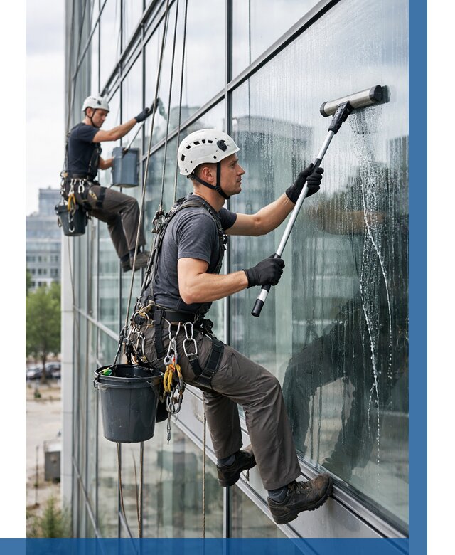 Мойка витражей альпинистами в Горном-Алтайске от 726 р. под ключ|ВЫСОТНИК-Грн