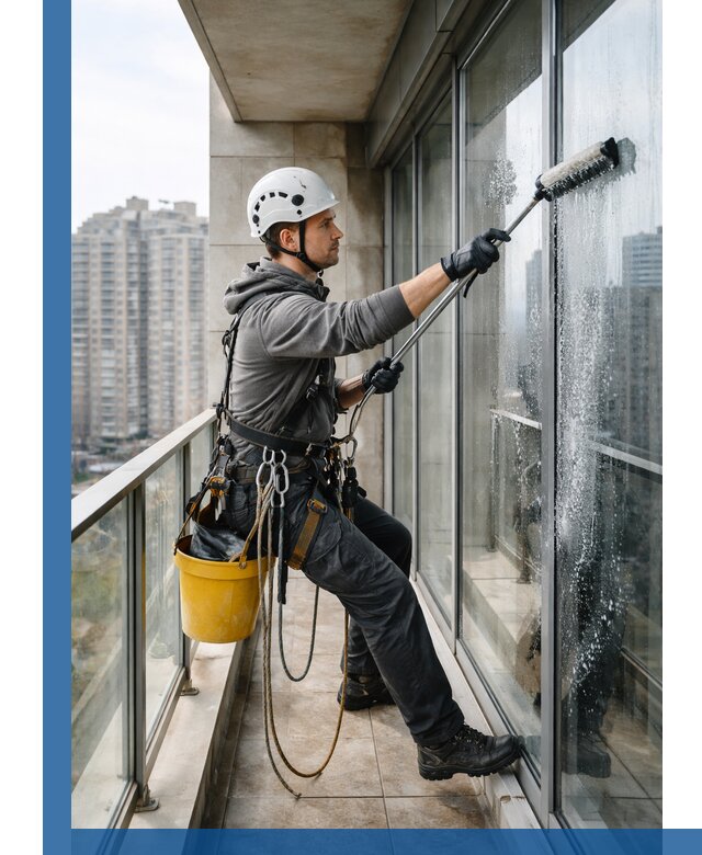 Профессиональная мойка балконного остекления в Горном-Алтайске