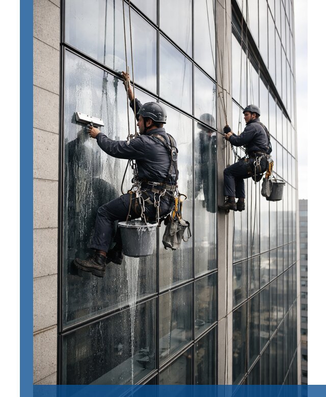 Профессиональная мойка стеклянных фасадов зданий в Горном-Алтайске