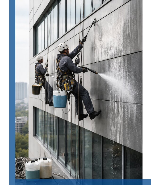 Профессиональная мойка вентилируемых фасадов в Горном-Алтайске