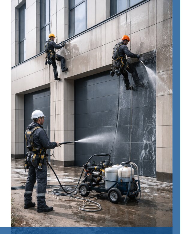 Послестроительная мойка фасада в Горном-Алтайске от 311 р. | ВЫСОТНИК-Грн