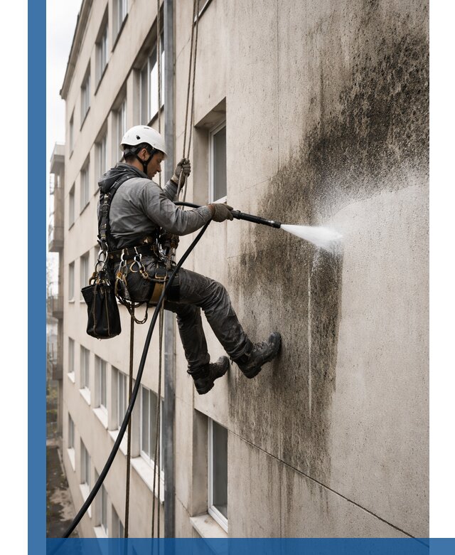 Профессиональная очистка фасадов от плесени в Горном-Алтайске