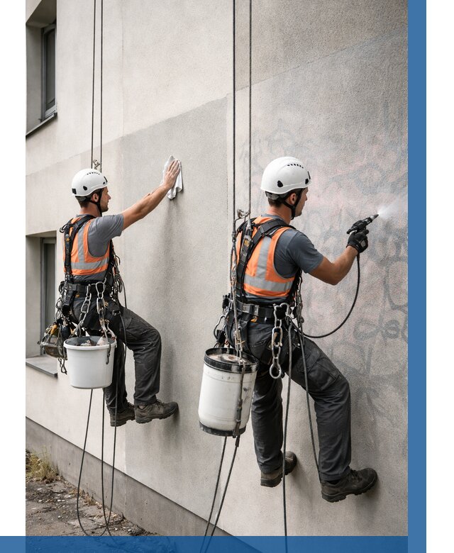 Антиграффити покрытие фасада в Горном-Алтайске от 622 р. | ВЫСОТНИК-Грн