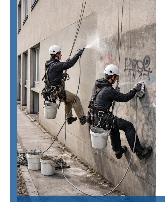 Антиграффити покрытие фасада с защитой от надписей в Горном-Алтайске