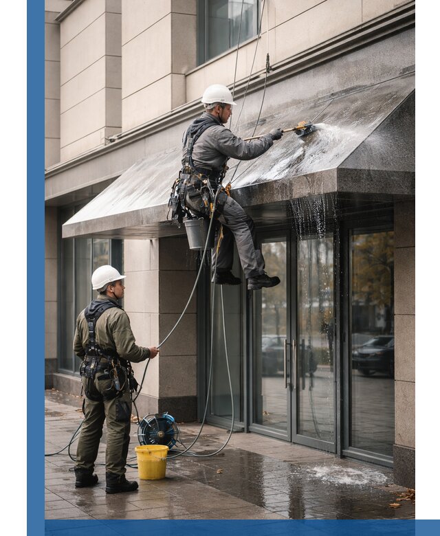 Профессиональная мойка козырьков и навесов в Горном-Алтайске