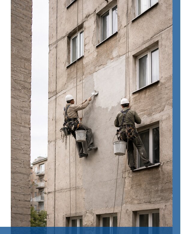 Косметический ремонт фасада в Горном-Алтайске от 1140 р. | ВЫСОТНИК-Грн