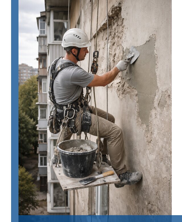 Восстановление фасадной штукатурки в Горном-Алтайске с гарантией качества