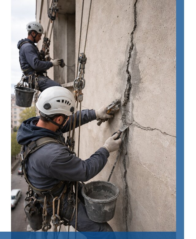 Заделка трещин на фасаде в Горном-Алтайске от 933 р. | ВЫСОТНИК-Грн