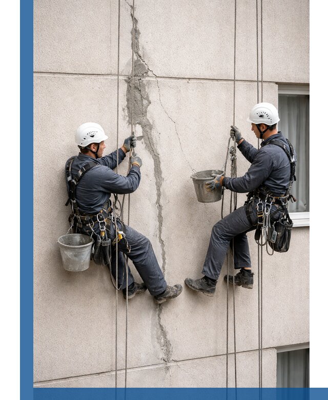 Заделка трещин на фасаде в Горном-Алтайске с гарантийным ремонтом