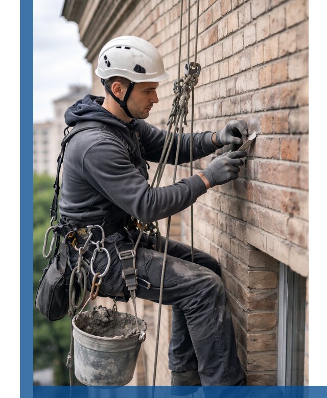 Качественный ремонт кирпичной кладки фасада в Горном-Алтайске с гарантией