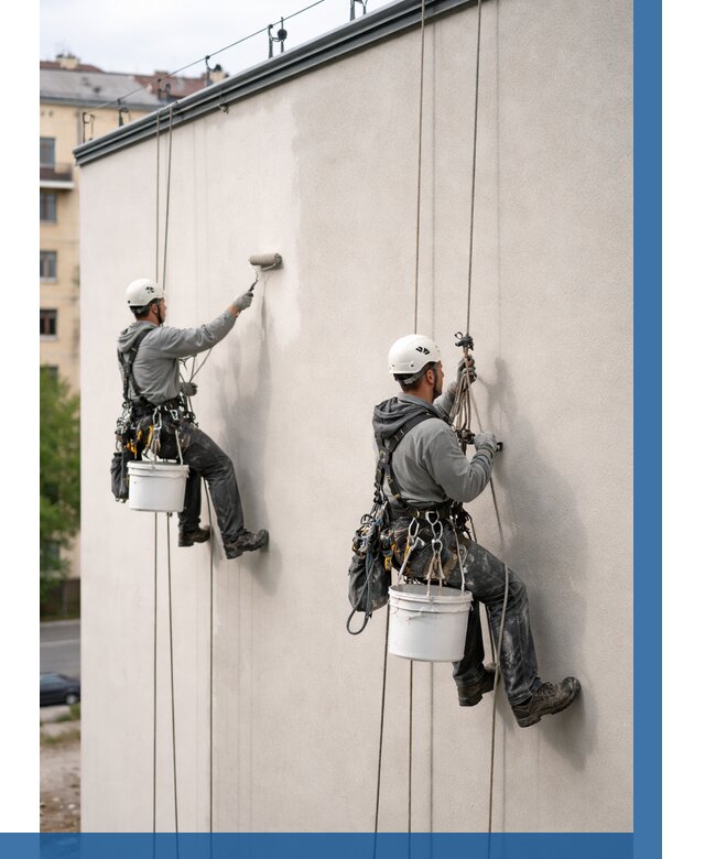 Покраска оштукатуренного фасада в Горном-Алтайске от 332 р. | ВЫСОТНИК-Грн