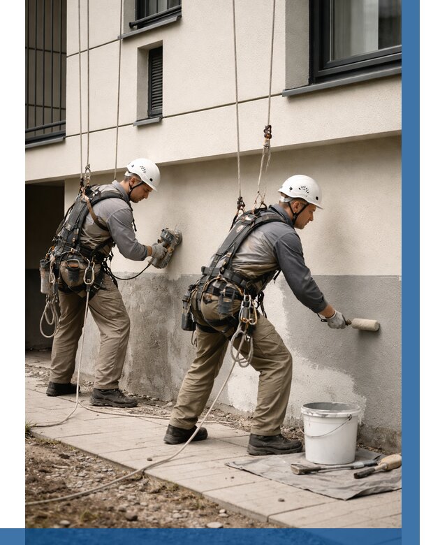 Окраска цоколя здания в Горном-Алтайске от 467 р. под ключ | ВЫСОТНИК-Грн