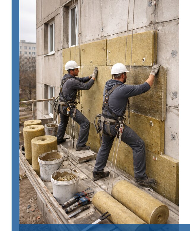 Утепление фасада минватой в Горном-Алтайске под ключ с гарантией