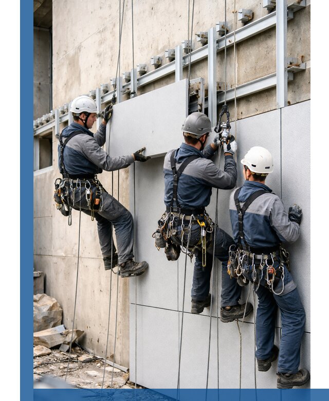 Монтаж вентилируемого фасада в Горном-Алтайске под ключ с гарантией качества