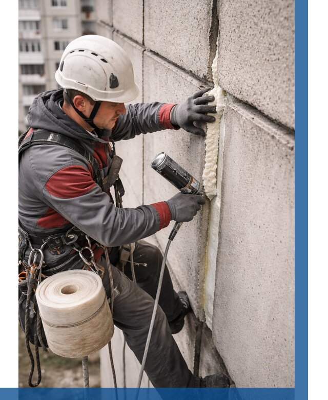 Утепление межпанельных швов в Горном-Алтайске от 726 р. | ВЫСОТНИК-Грн