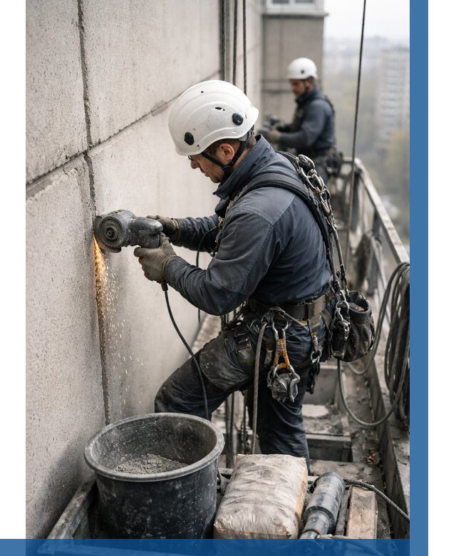 Штробление межпанельных швов в Горном-Алтайске от 1244 р. | ВЫСОТНИК-Грн