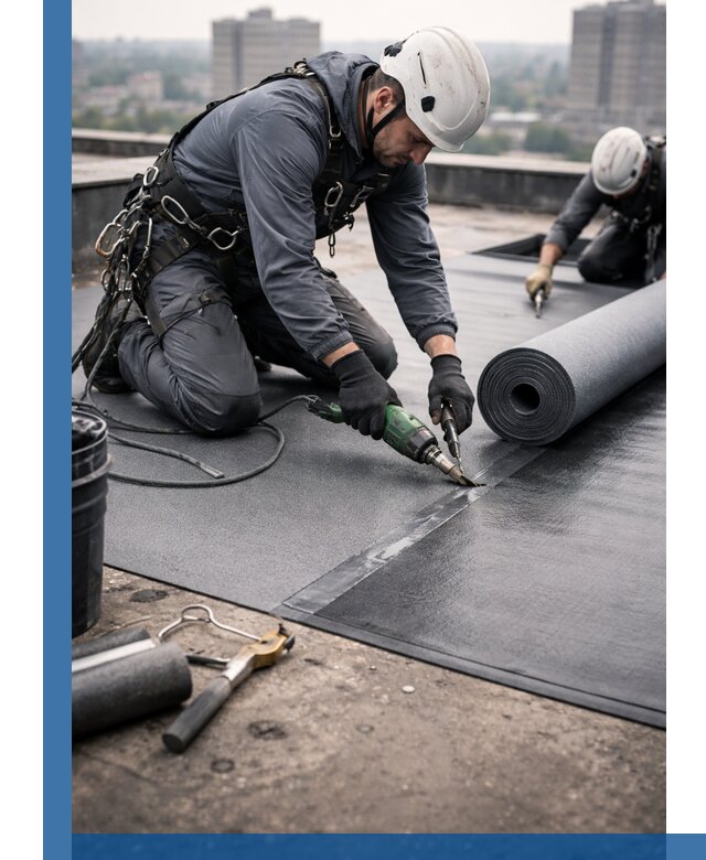 Ремонт мягкой кровли в Горном-Алтайске с выездом промальпинистов