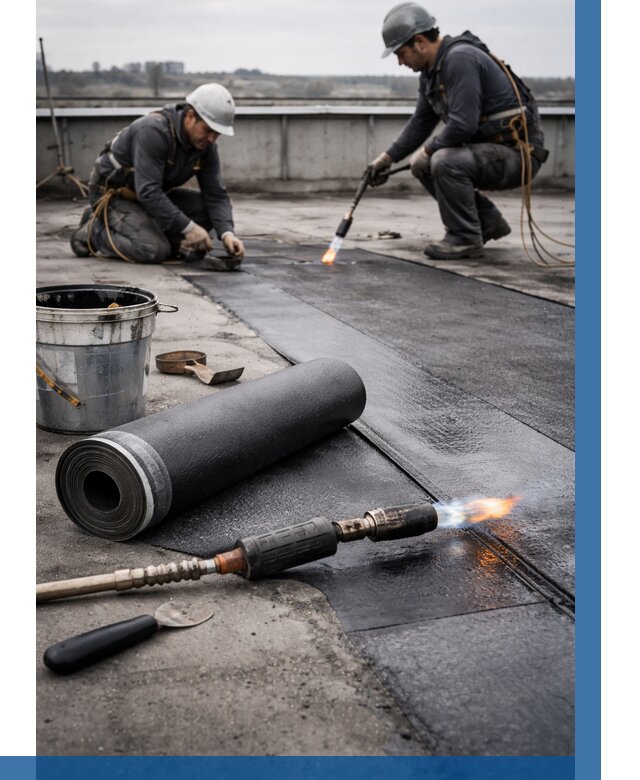 Ремонт рулонной кровли в Горном-Алтайске от 674 р. | ВЫСОТНИК-Грн