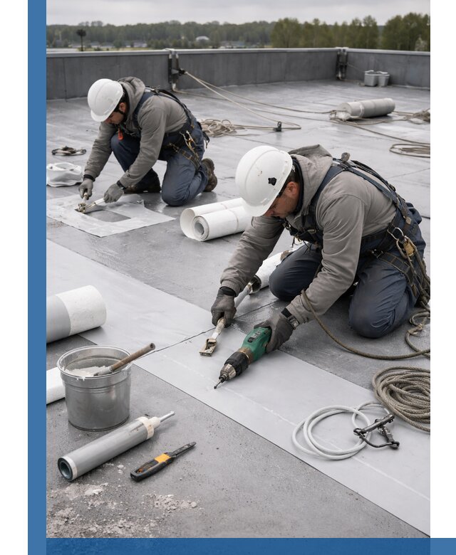 Ремонт мембранной кровли в Горном-Алтайске качественно и с гарантией