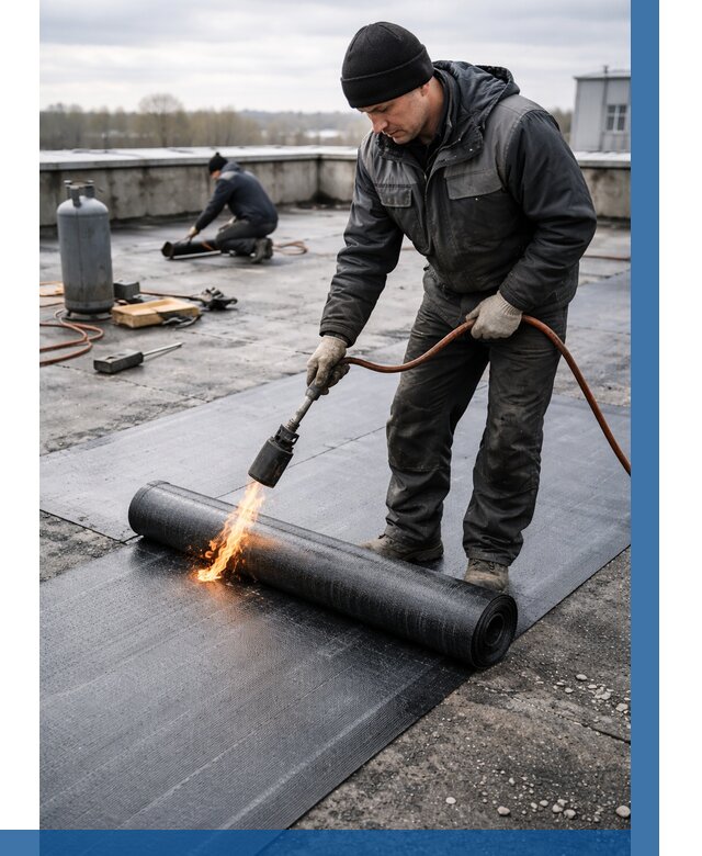 Ремонт наплавляемой кровли в Горном-Алтайске от 726 р. | ВЫСОТНИК-Грн