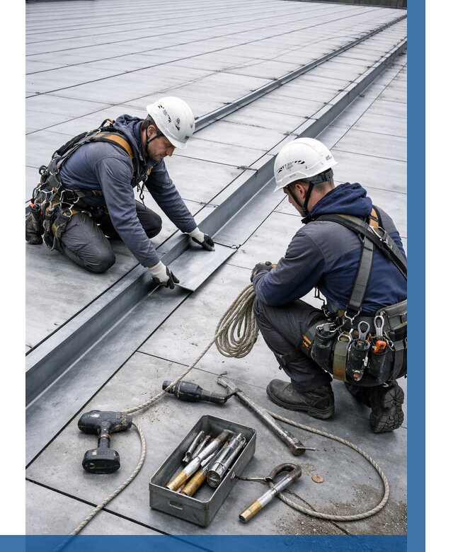 Ремонт фальцевой кровли в Горном-Алтайске от 726 р. | ВЫСОТНИК-Грн