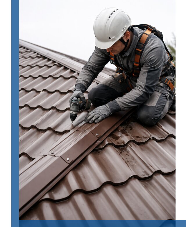 Ремонт металлочерепицы на крыше в Горном-Алтайске профессионально