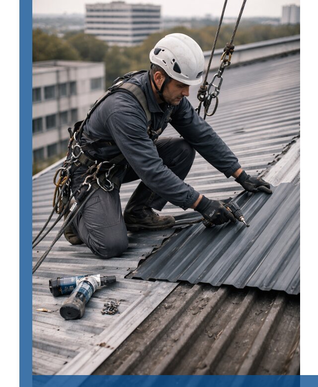 Ремонт профнастила на кровле в Горном-Алтайске, работы под ключ