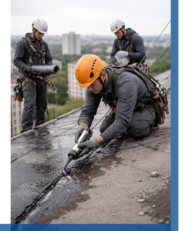 Устранение протечек кровли в Горном-Алтайске от 12442 р. | ВЫСОТНИК-Грн