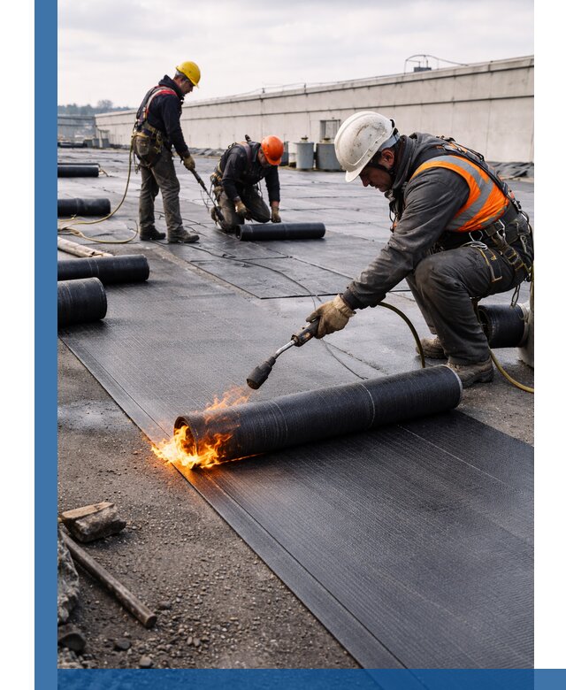 Монтаж наплавляемой кровли в Горном-Алтайске профессионально