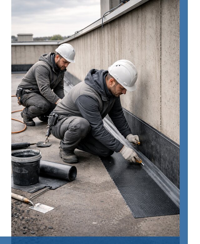 Гидроизоляция примыканий на кровле в Горном-Алтайске от 933 р. | ВЫСОТНИК-Грн