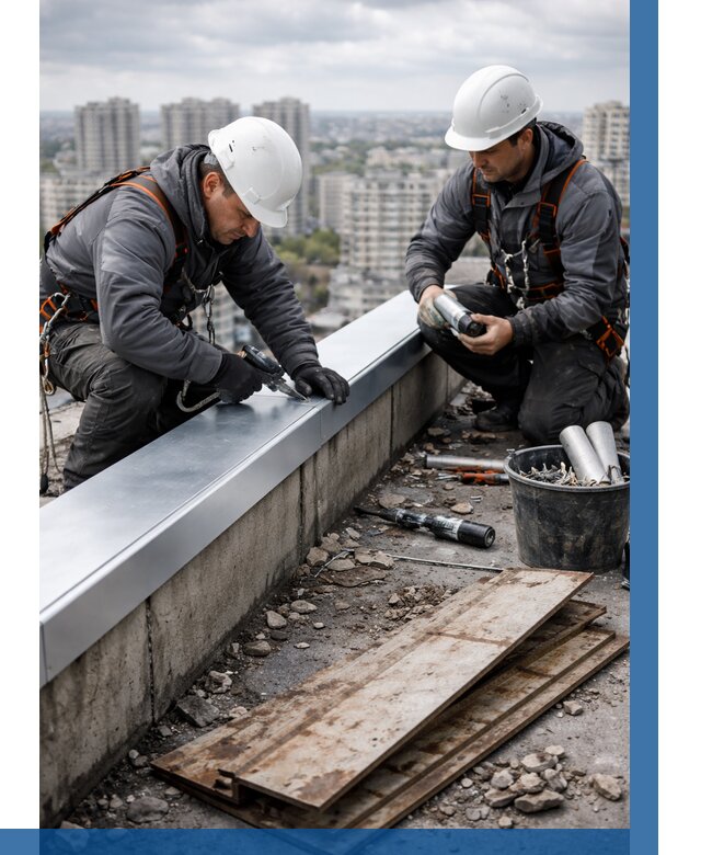 Замена парапетных крышек под ключ в Горном-Алтайске от 1244 р. | ВЫСОТНИК-Грн