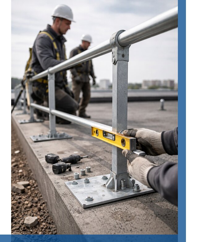 Монтаж кровельного ограждения в Горном-Алтайске от 1244 р. | ВЫСОТНИК-Грн