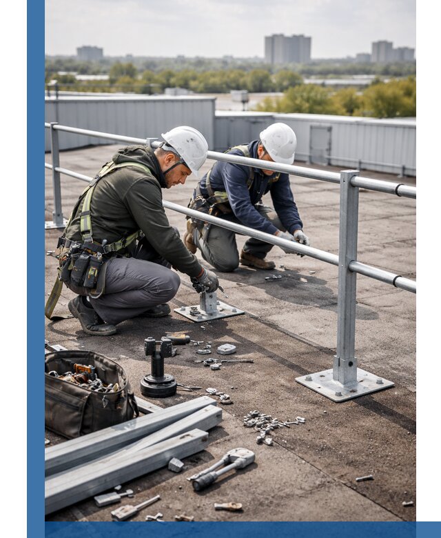 Монтаж кровельного ограждения в Горном-Алтайске под ключ с гарантией