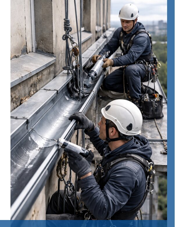 Ремонт водосточных желобов в Горном-Алтайске от 6739 р. | ВЫСОТНИК-Грн