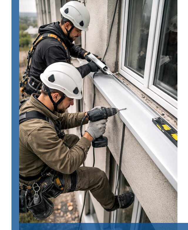 Профессиональный монтаж оконных отливов и отведения воды в Горном-Алтайске