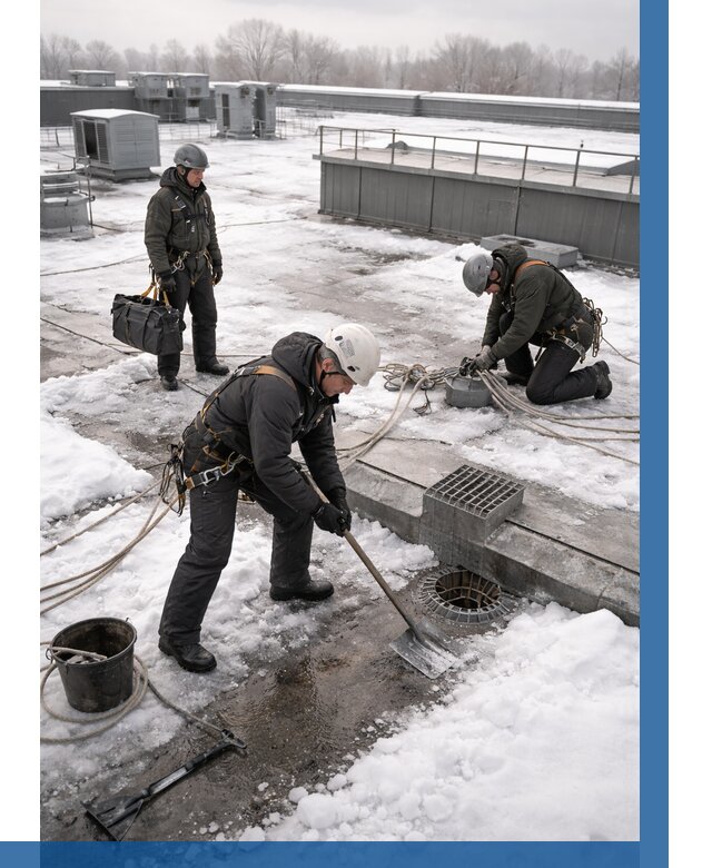 Абонентское обслуживание кровли зимой в Горном-Алтайске от 8294 р. | ВЫСОТНИК-Грн