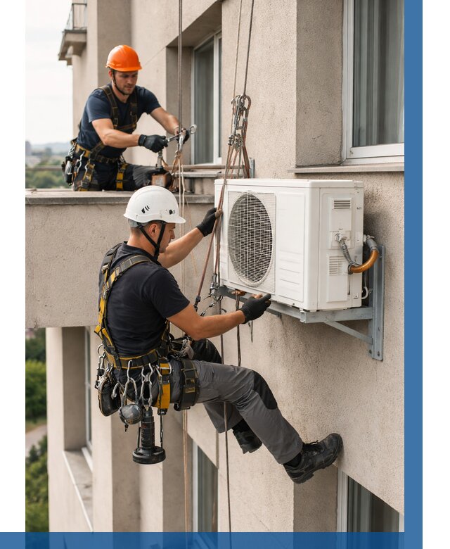 Монтаж внешнего блока кондиционера в Горном-Алтайске от 6739 р. | ВЫСОТНИК-Грн