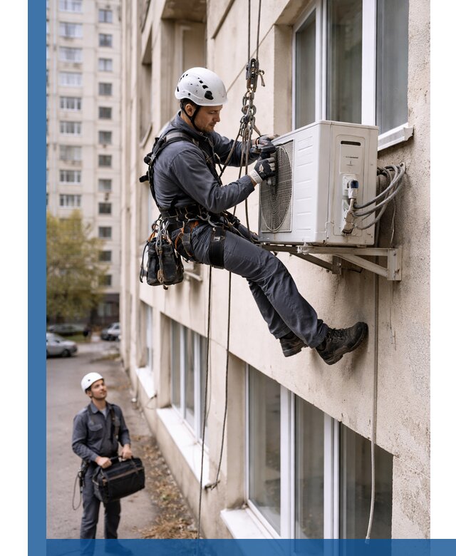 Демонтаж внешнего блока кондиционера в Горном-Алтайске профессионально