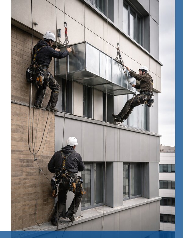 Монтаж воздуховодов на фасаде в Горном-Алтайске от 1555 р. | ВЫСОТНИК-Грн