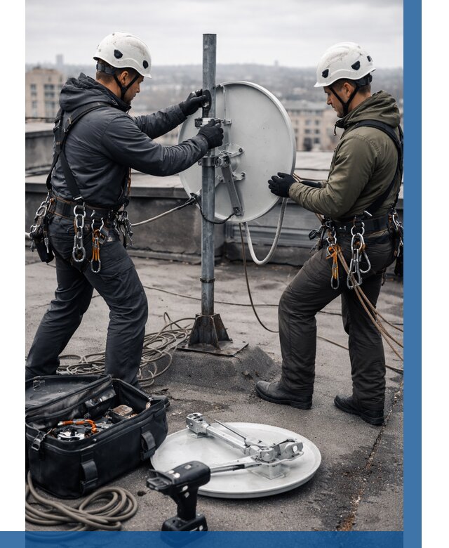 Демонтаж антенн на крыше в Горном-Алтайске от 4666 р. | ВЫСОТНИК-Грн