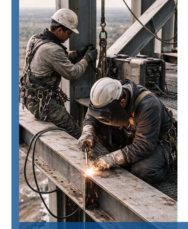 Высотные сварочные работы в Горном-Алтайске для промышленных объектов