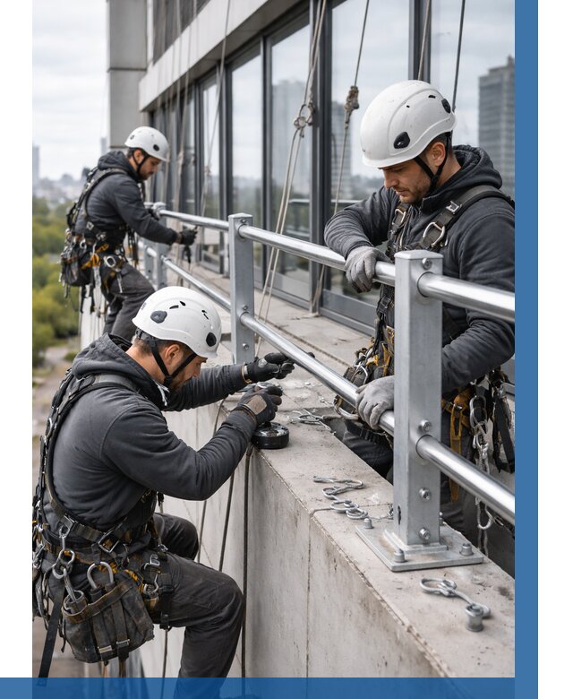 Монтаж ограждений на высоте в Горном-Алтайске, от 1244 р. | ВЫСОТНИК-Грн