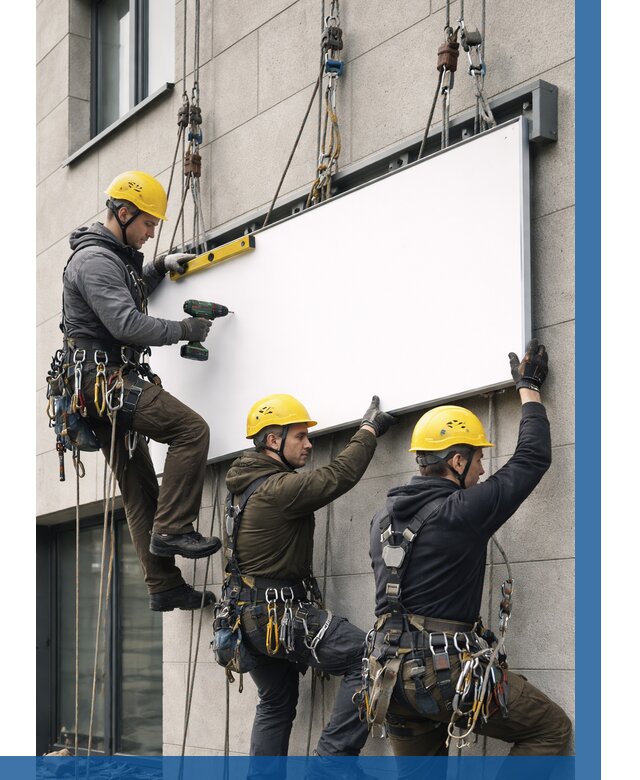 Монтаж рекламной вывески в Горном-Алтайске от 8294 р. | ВЫСОТНИК-Грн