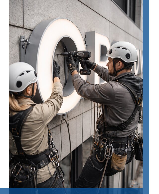 Монтаж световых букв в Горном-Алтайске от 3110 р. под ключ ВЫСОТНИК-Грн