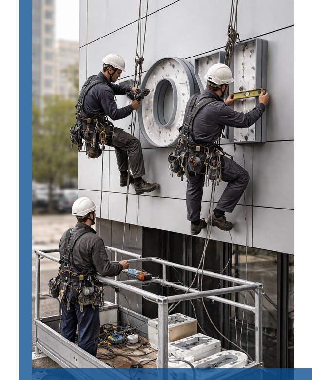 Профессиональный монтаж световых букв в Горном-Алтайске под ключ
