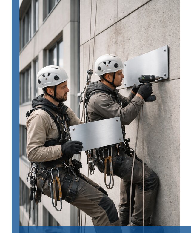 Монтаж табличек и указателей в Горном-Алтайске для зданий и сооружений