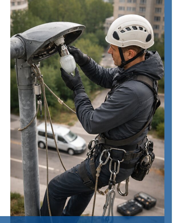 Замена ламп на высоте в Горном-Алтайске от 2592 р. | ВЫСОТНИК-Грн