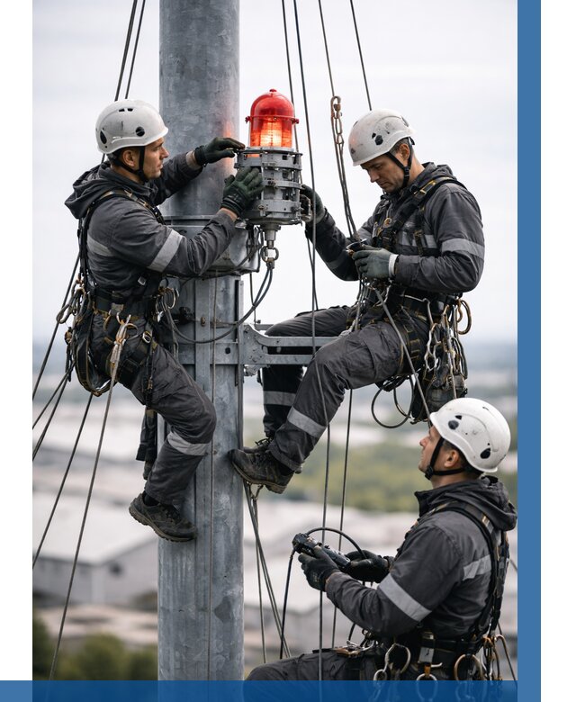 Монтаж заградительных огней в Горном-Алтайске от 8813 р. | ВЫСОТНИК-Грн