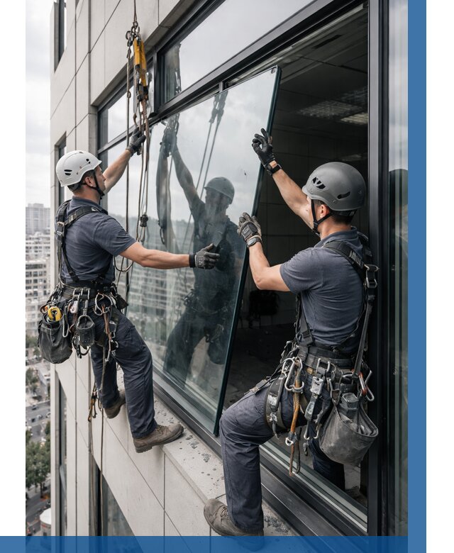 Замена стеклопакетов на высоте в Горном-Алтайске от 5702 р. | ВЫСОТНИК-Грн